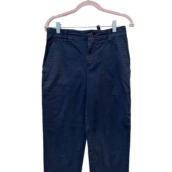 Vince Navy Blue Cropped Utility Casual Pants size 28/6 Classic Staple Versatile - Picture 3 of 5